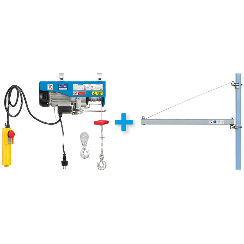 PARANCO ELETTRICO + SUPPORTO A BANDIERA - KIT0180, Paranchi, Sollevamento  e movimentazione, Attrezzature da officina