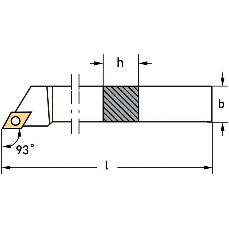 EXTERNAL TOOL HOLDER WITH INSERTS - KITCKJ20 | External tool holders ...